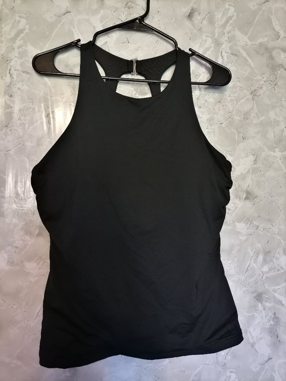 Athleta top Maldives COLOR BLACK High Neck Tankini Size 40D/DD Underwire